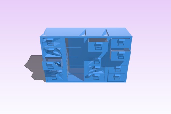 Filing cabinet stack | 3d print model