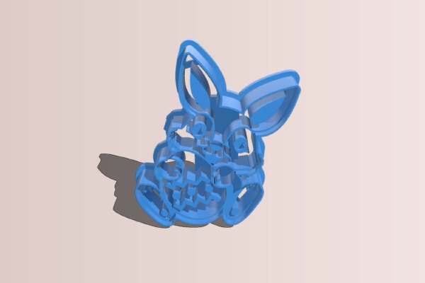Easter Bunny Cookie Cutter | 3d print model
