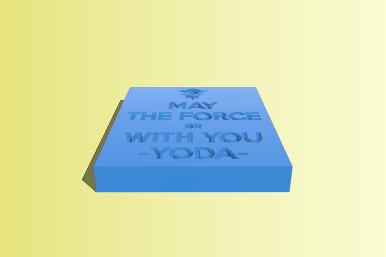 may the force be with you plate
