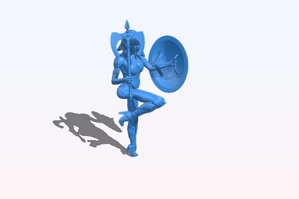 Female warrior | 3d print model