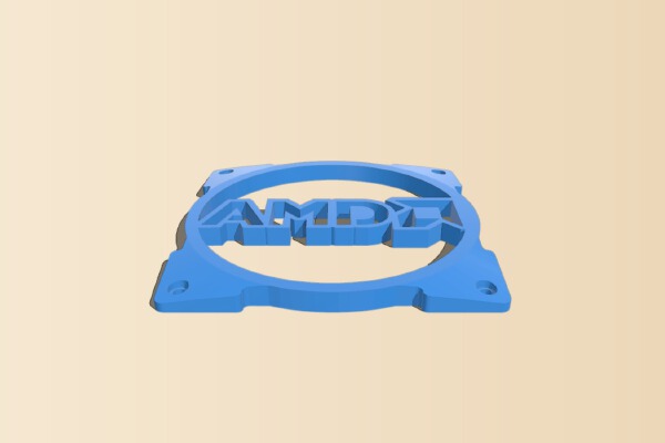 120mm amd fan grill | 3d print model