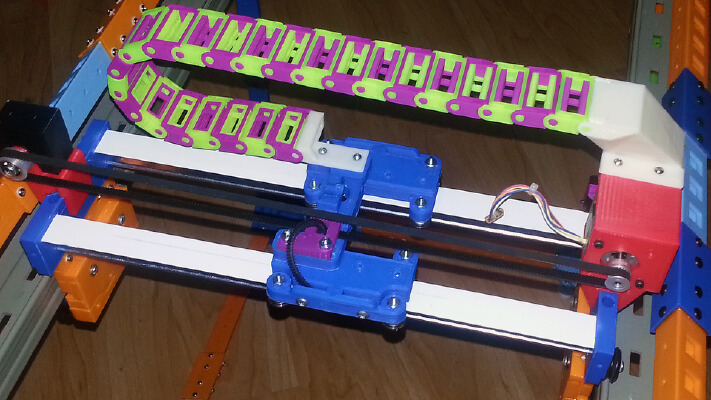Cable Chain with Divider Insert. | 3d print model