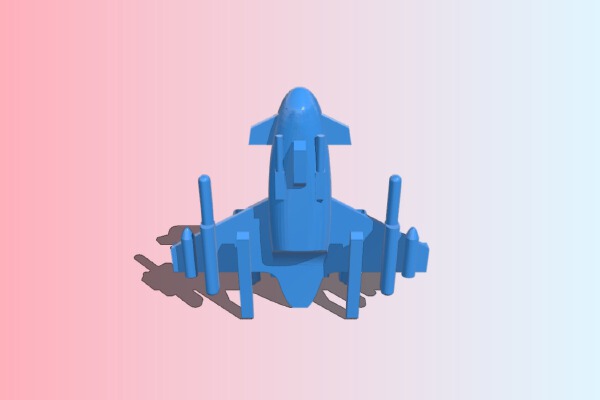 GI Joe SkySweeper Jet (Firebat variant) | 3d print model