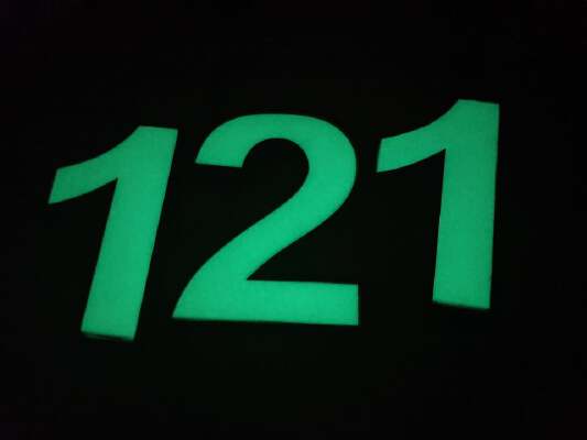 Glow in the dark house numbers | 3d print model
