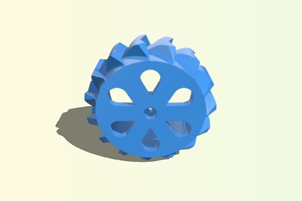 110mm OD 12mm hex 1:10 Scale Rc car Snow Tire | 3d print model