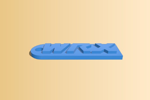 WRX Key Chain | 3d print model