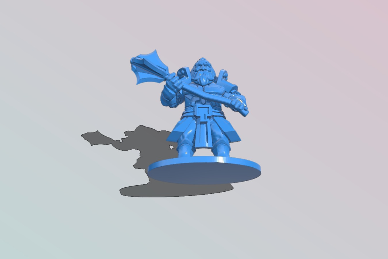 Dwarf Cleric with mace