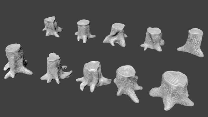 Stumps for Tabletop gaming | 3d print model