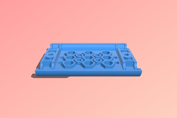 Video Camera accessory Cheese Plate | 3d print model