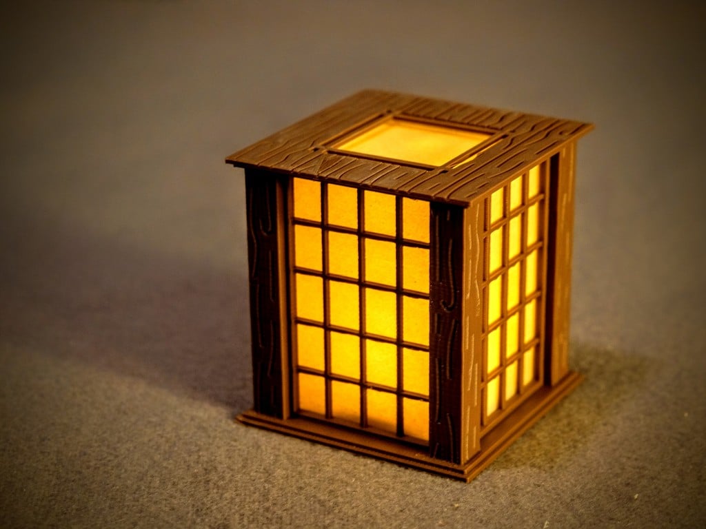 Japanese Paper Wall Lantern Christmas Ornament