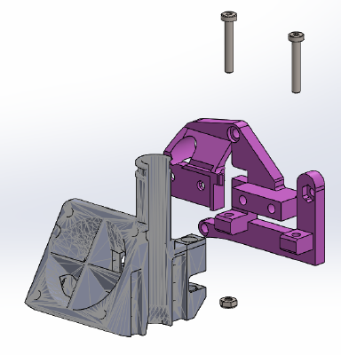 Hero Me Gen 5 - Quick Release version for Anycubic Mega Zero | 3d print model