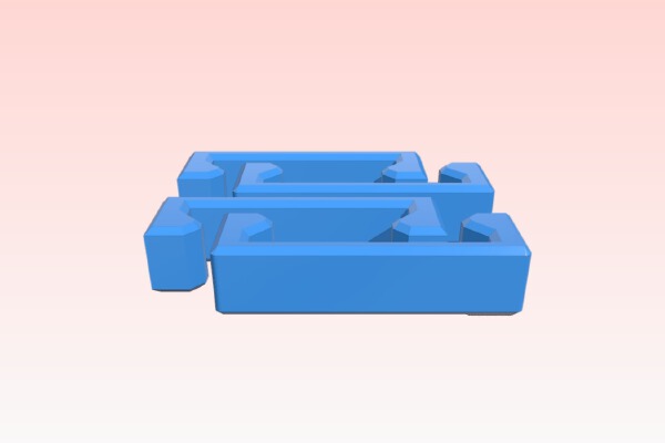 Hypercube Bed Cable Chain | 3d print model