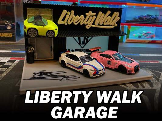 Triple 1_64 Liberty Walk Garage Display | 3d print model