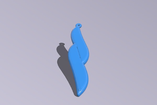 Leaf pendant | 3d print model
