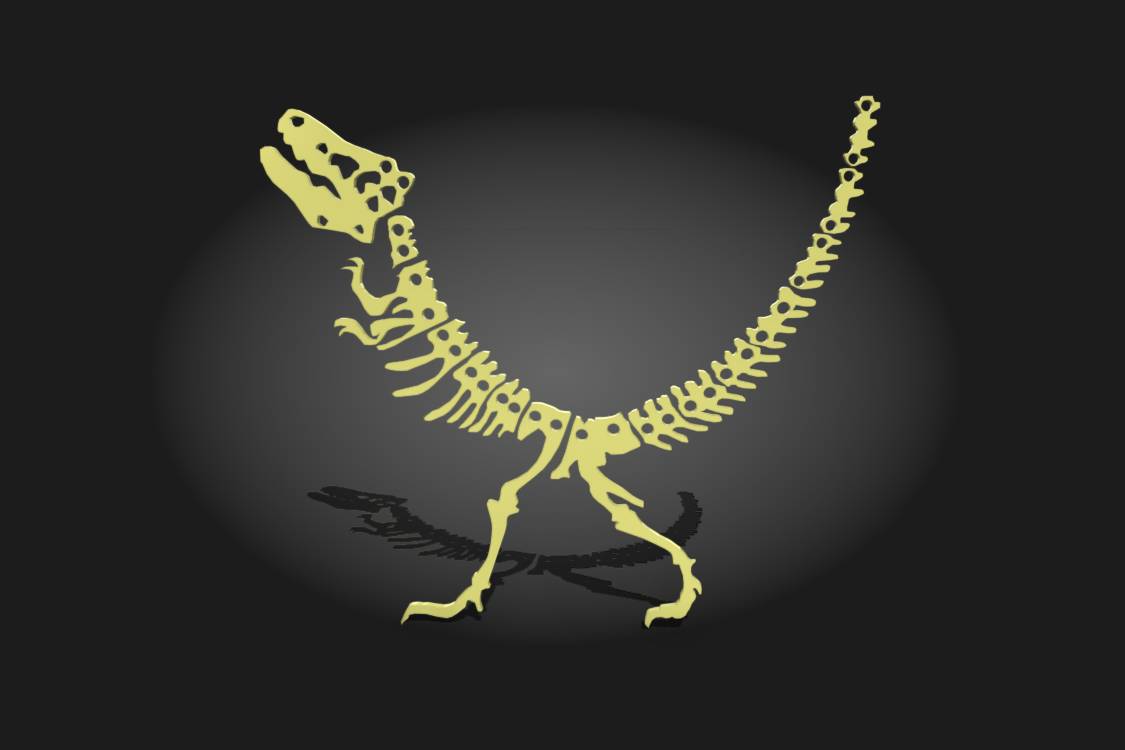 Dinosaur bones necklace