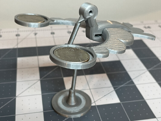 Balance Bird with Coins Remix | 3d print model