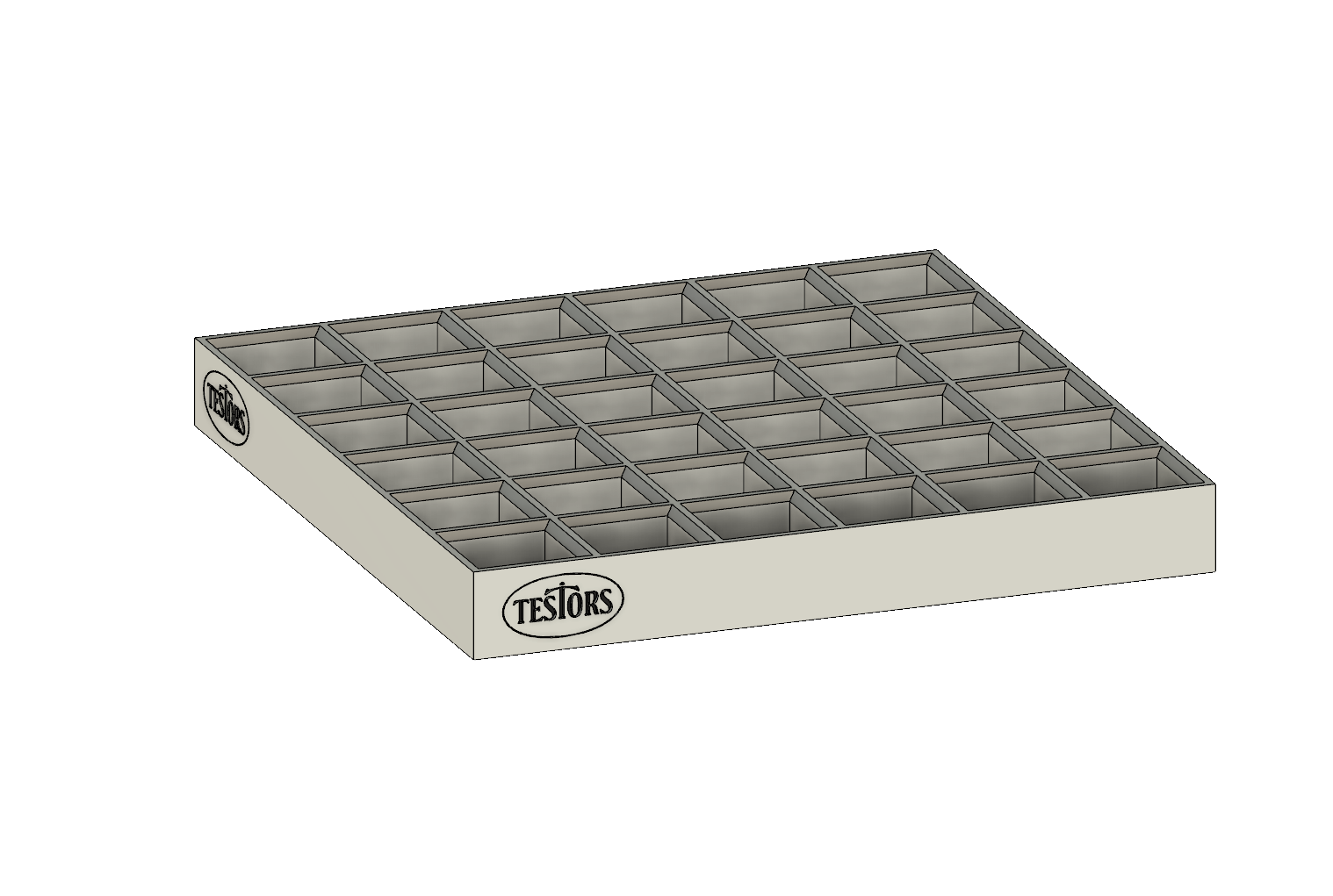 Testors Bottle Paint and Brush Tray Holder 6x6 and 6x5