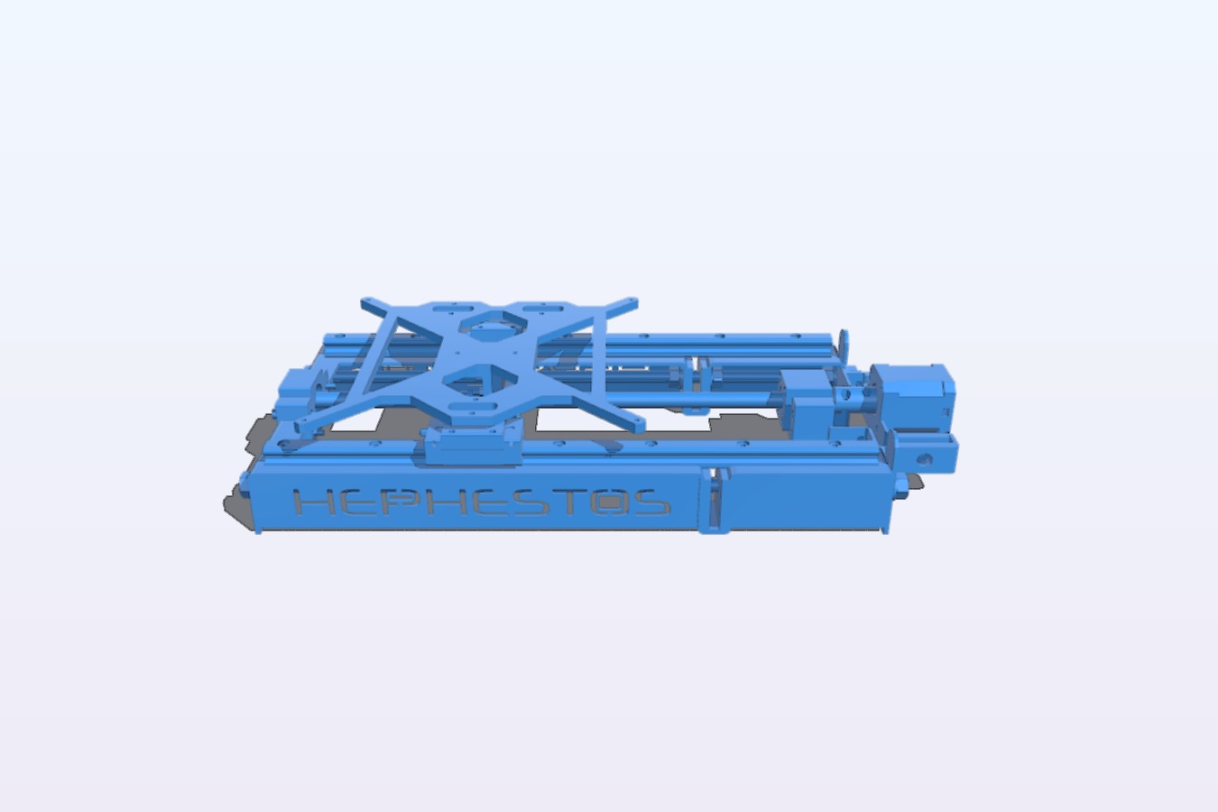 Completely re-designed y-axis of Priusa Hephestos [ballscrew, rail guildes]