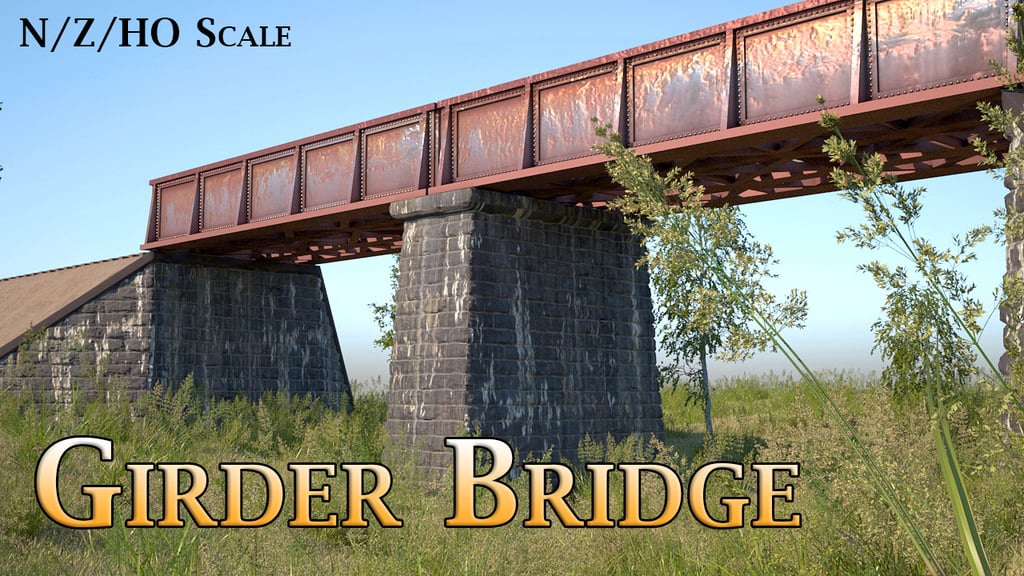 Girder Bridge - Model Railway (N_HO_Z Scale)