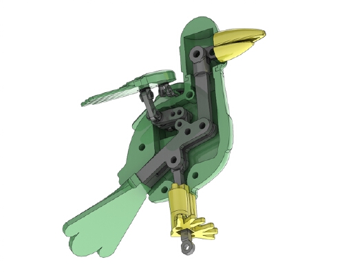 Flapping Mechanical Bird Toy | 3d print model