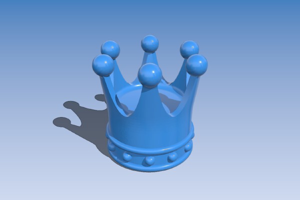 Crown with a 5_16-32 thread | 3d print model