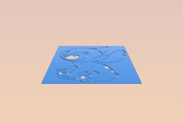 Stitch stencil 7 | 3d print model