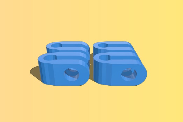 Beefed-up-bar-clamp-4pack | 3d print model