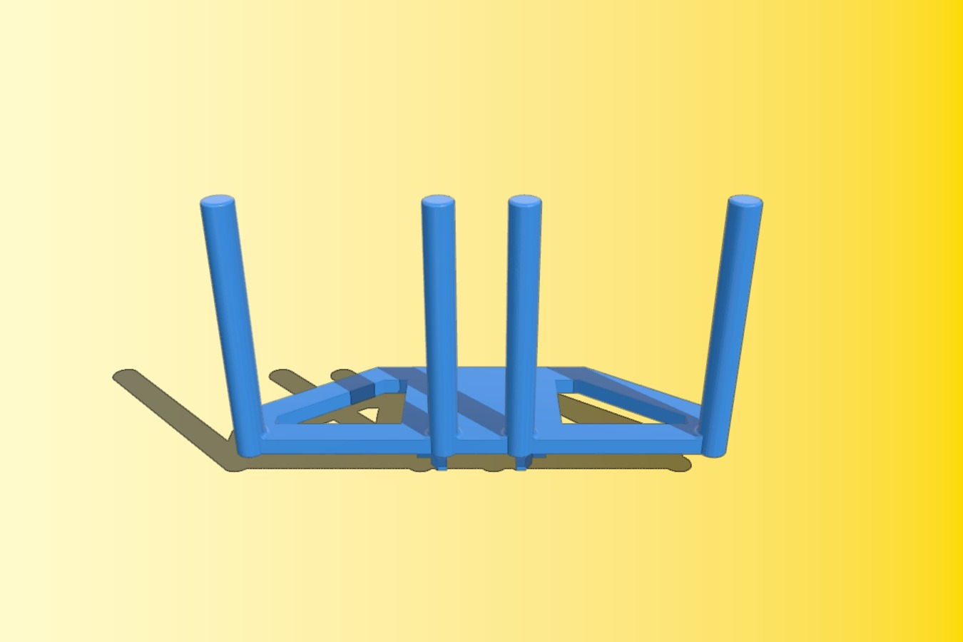 Double hay fork front