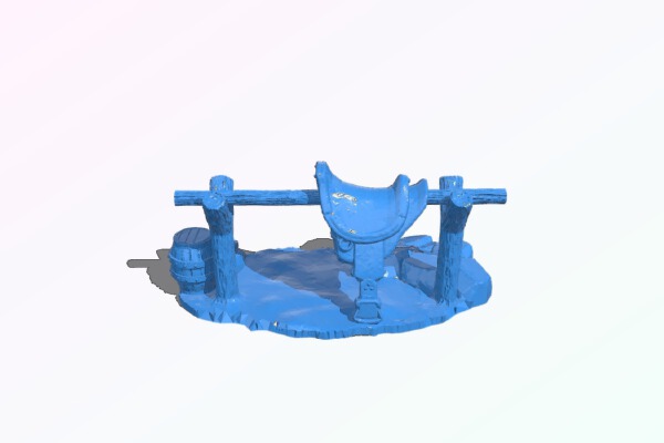 Adventurer's Camp - Horse Tether - 28mm gaming | 3d print model