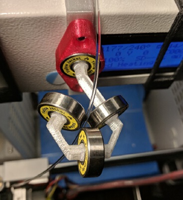 4 bearing filament guide | 3d print model