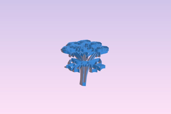 A Bouquet of 6 roses | 3d print model