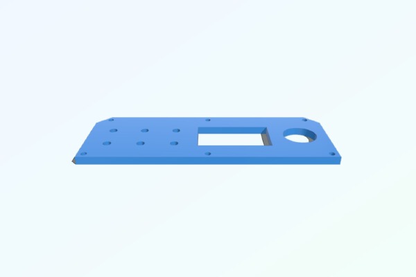 Faceplate with meter for skeleton case | 3d print model