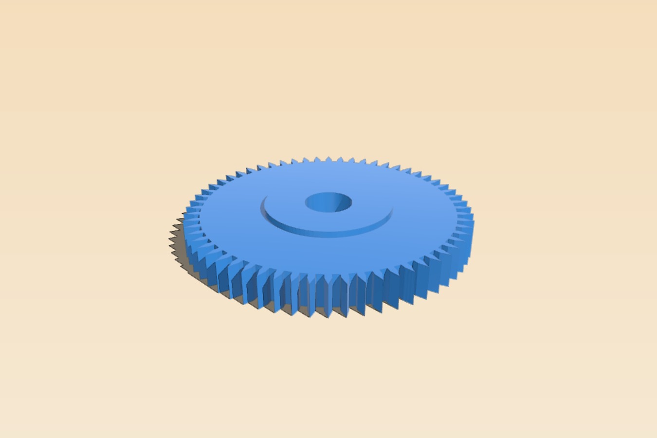 Gear for compressor 60
