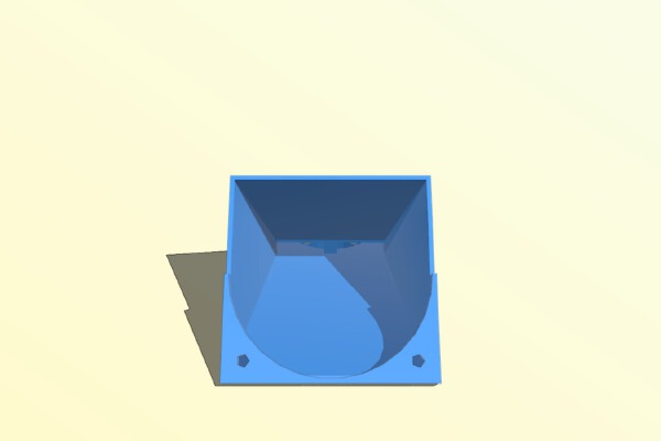 Customizable Prusa i3 single fan duct | 3d print model