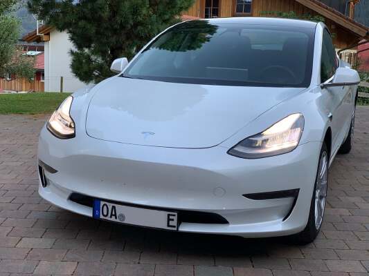 Tesla model 3 licenseplate holder european version (Nummernschildhalter) | 3d print model