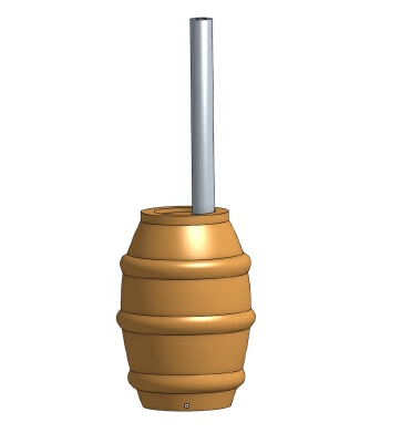 Rain-barrel, scale model 1:87 H0 | 3d print model