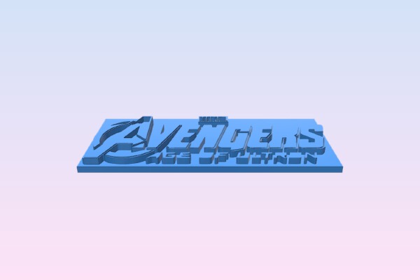 Avengers Age of Ultron Logo | 3d print model