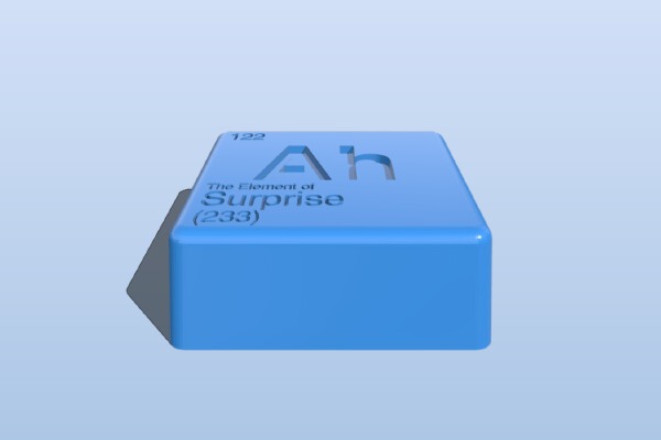 The element of surprise - 122 Ah | 3d print model