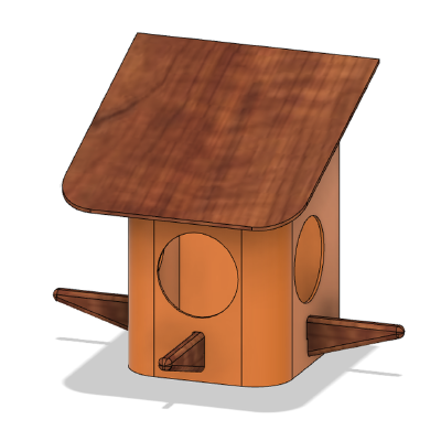 Birds House for wall | 3d print model