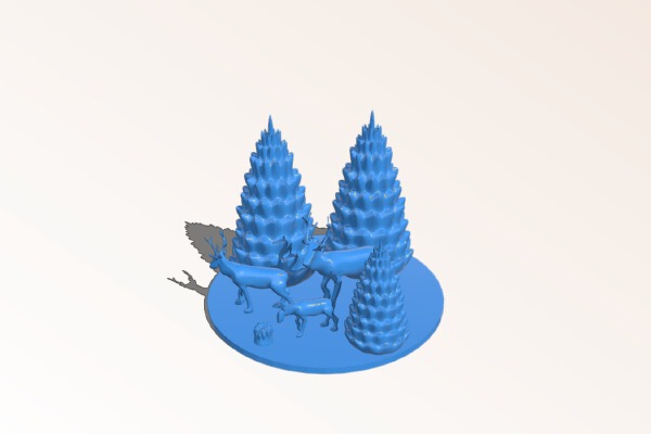 Reindeer Night – Christmas | 3d print model