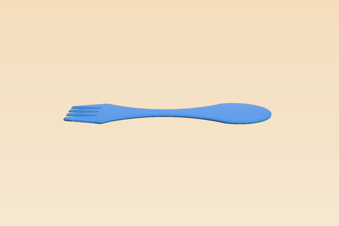 Print-flat Sporknife