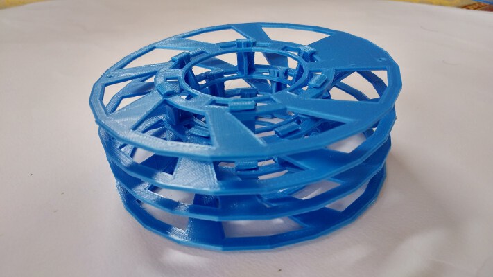 Modular Spool, low material and stable (from 5 to 20Meter) | 3d print model