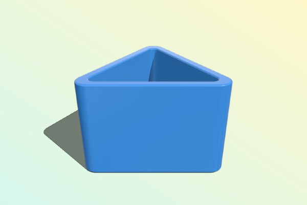 Succulent planter triangle | 3d print model