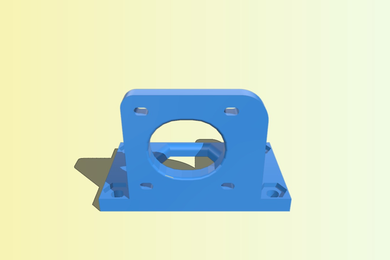 Nema 17 motor mount with tensioner