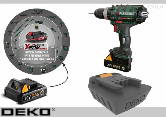 Deko 20v to x20 Team | 3d print model