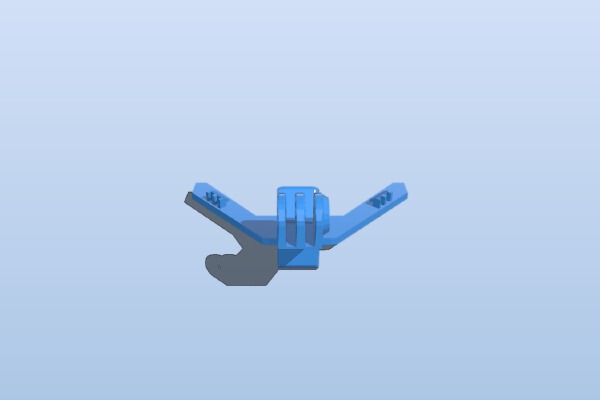 Chin Curtain GoPro Mount | 3d print model