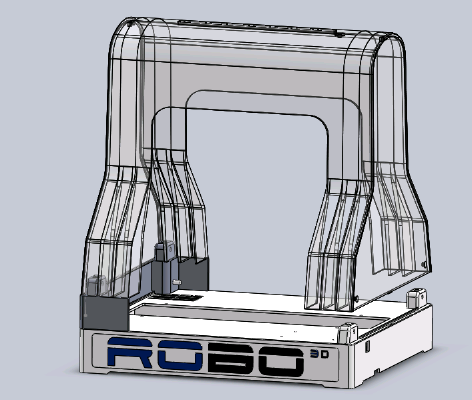 Pergo Robo3D (and R1, Plus) Z Housing Lift | 3d print model