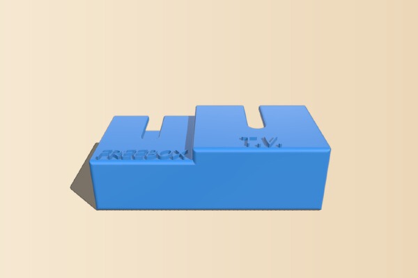 Support de télécommande Freebox + TV LG _ Remote holder Freebox + LG TV | 3d print model