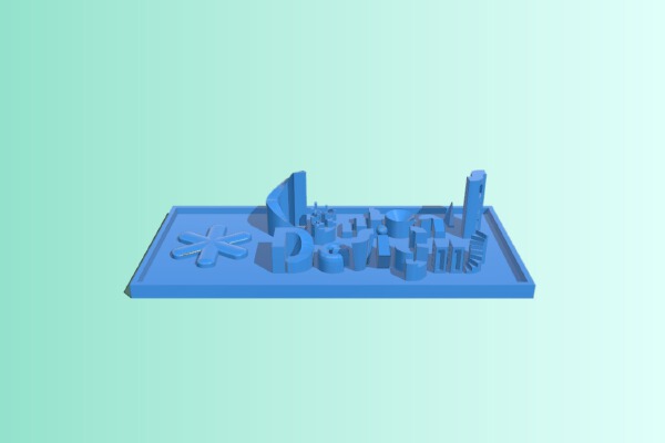 Cymon's Designs self-serving test print | 3d print model