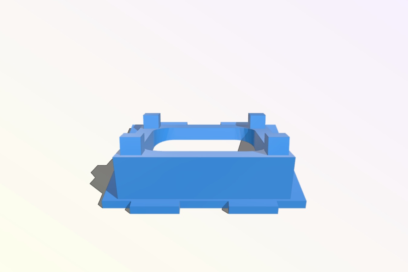 Cam Mount 15 degree tilted for ZMR250 Frame with Sony HAD II aka PZ0420 normal size 28x28mm